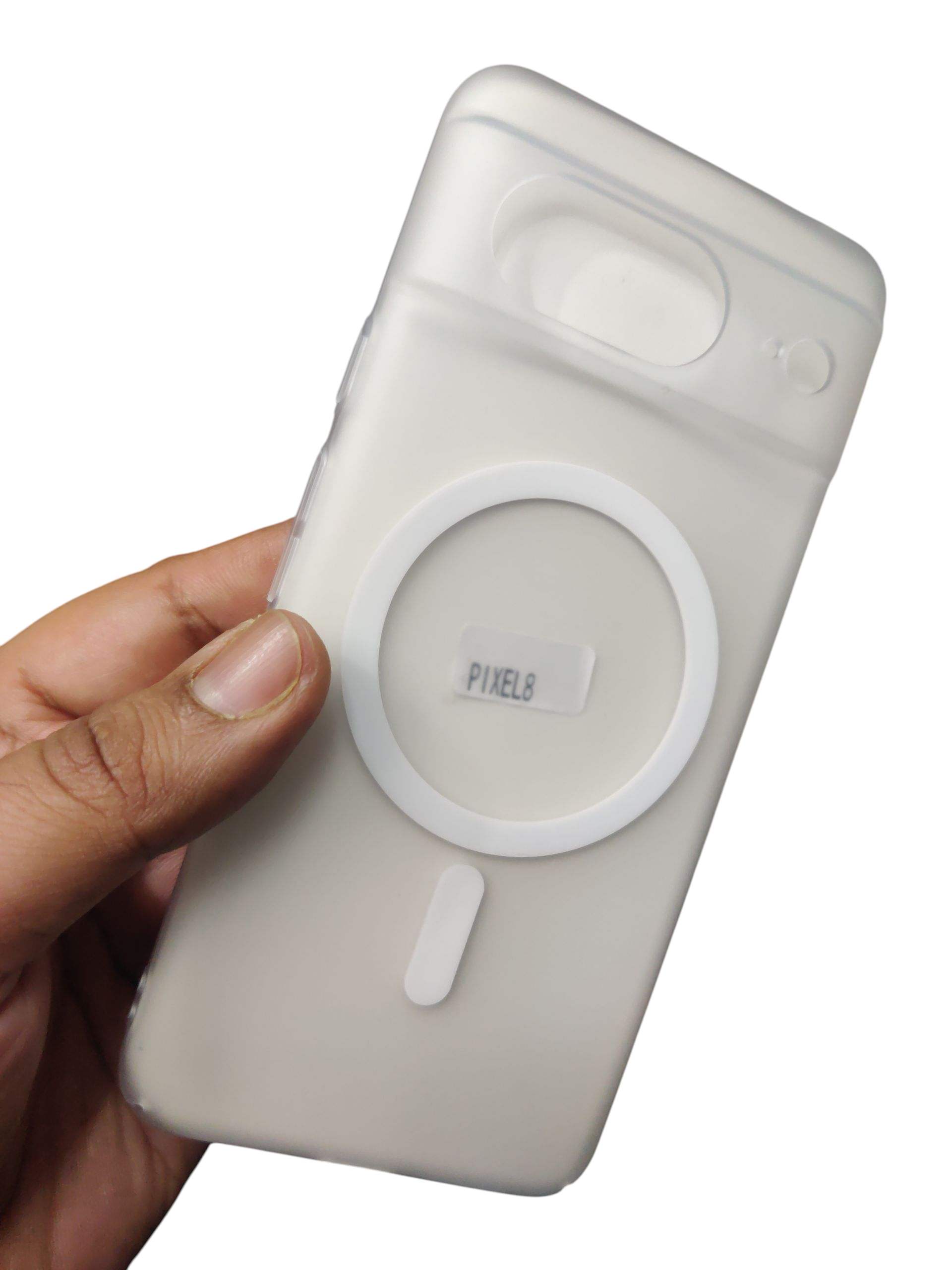 Google Pixel 8 Premium Quality Magsafe Matte Hard Plastic Back Cover Case - Royal Star