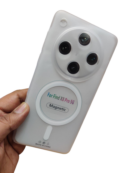 Oppo Find X8 Pro 5G Premium Quality Magsafe Matte Hard Plastic Back Cover Case