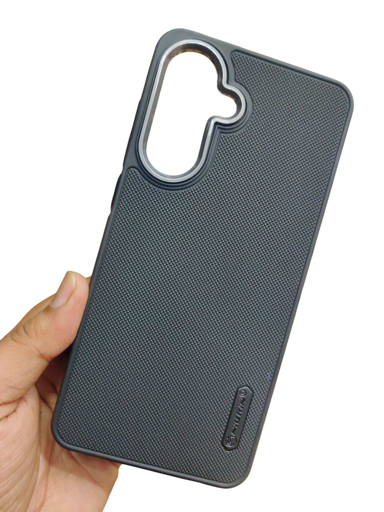Samsung Galaxy A17 / M17 / F17 / A26 5G Premium Quality Silicon Soft Frosted Dotted Back Cover Case ( Black Color ) - Royal Star
