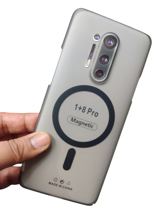 OnePlus 8 Pro Premium Quality Magsafe Matte Hard Plastic Back Cover Case