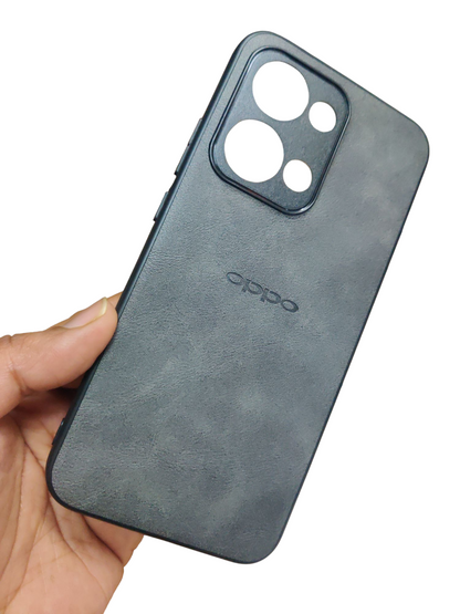 Oppo Reno 13 5G Luxury Leather ( Side Soft, Back Hard ) Back Cover Case - Royal Star
