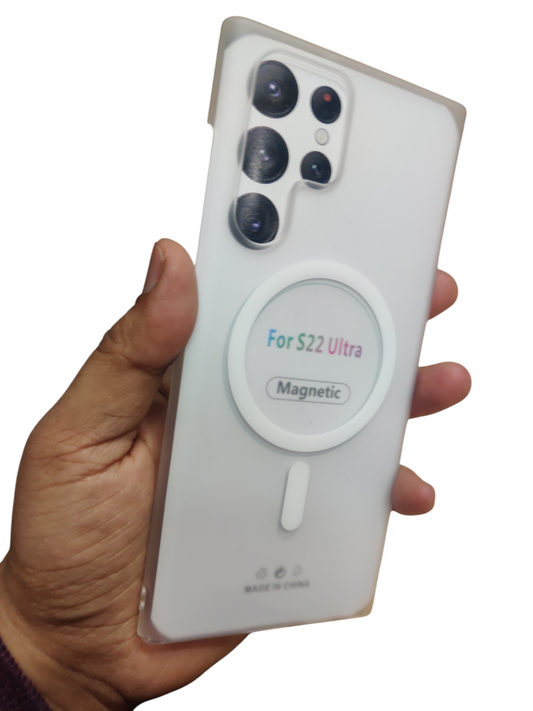 Samsung Galaxy S22 Ultra Premium Quality Magsafe Matte Hard Plastic Back Cover Case