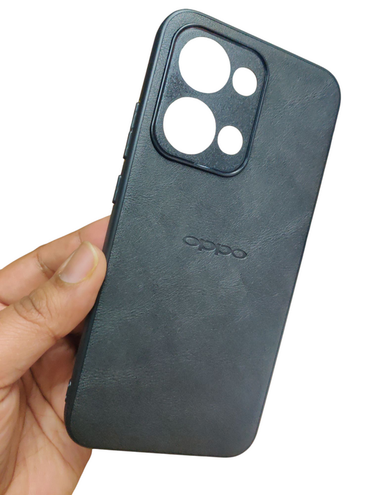 Oppo Reno 13 5G Luxury Leather ( Side Soft, Back Hard ) Back Cover Case