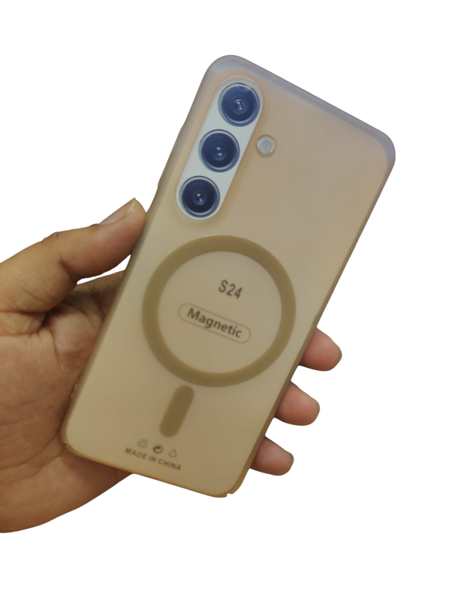 Samsung Galaxy S24 5G Premium Quality Magsafe Matte Hard Plastic Back Cover Case - Royal Star