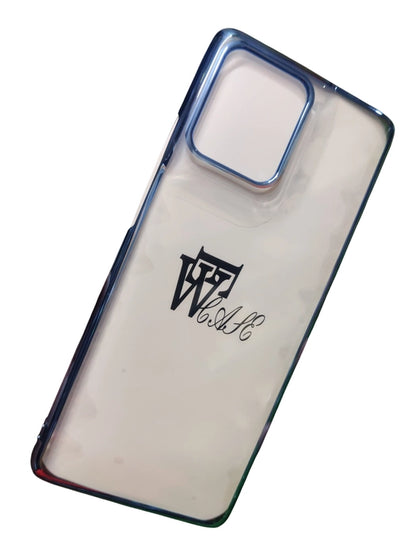 Motorola Moto Edge 50 Premium Quality Hard Plastic Transparent Side Chrome Back Cover Case - Royal Star