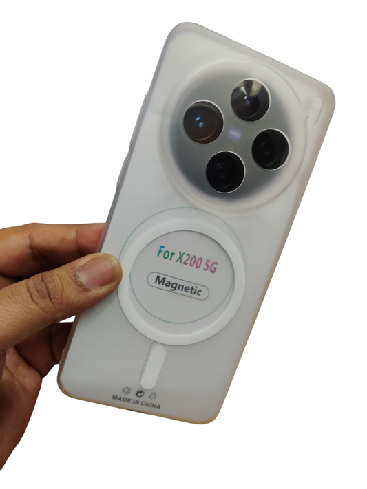 Vivo X200 Premium Quality Magsafe Matte Hard Plastic Back Cover Case