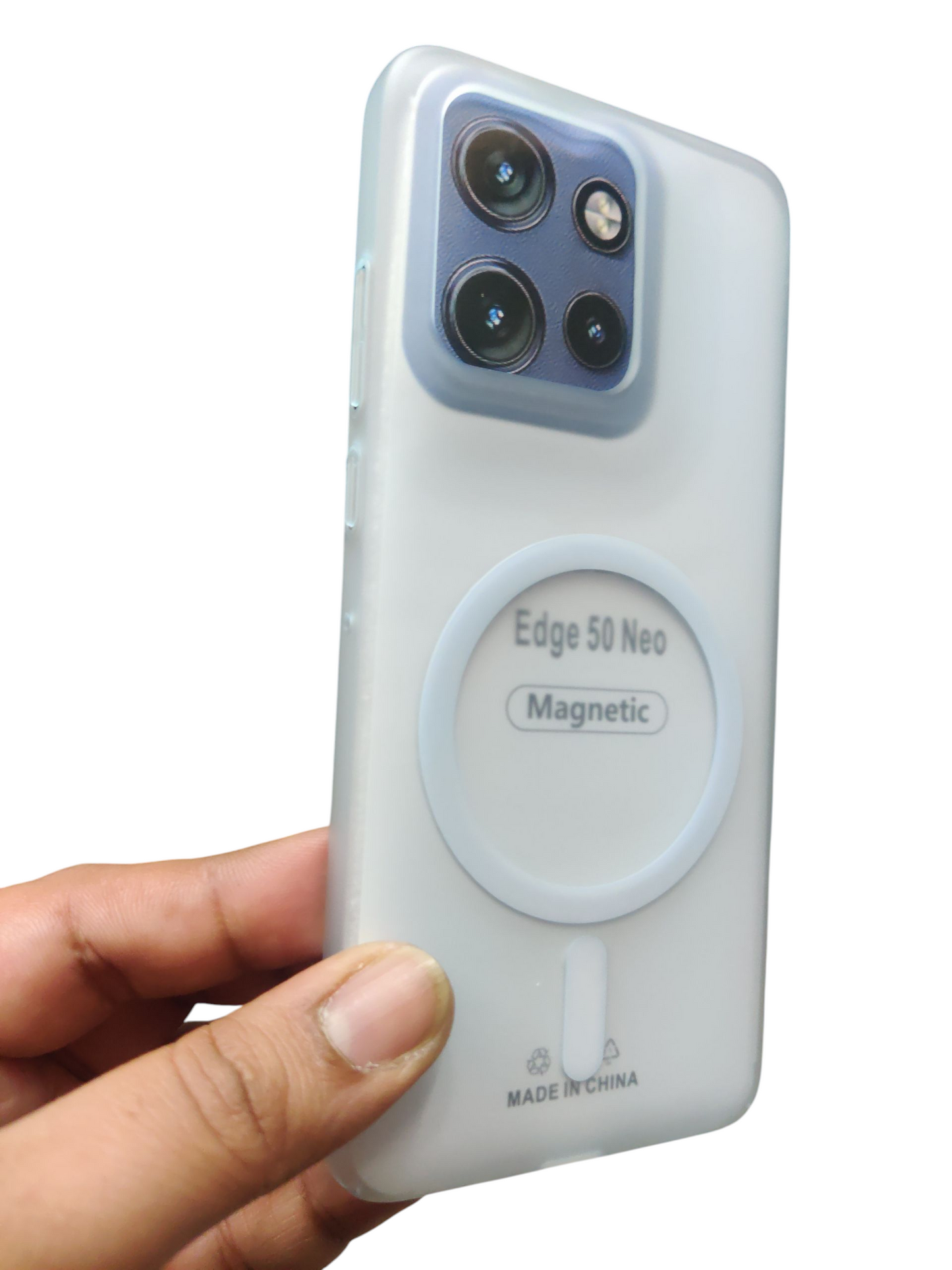 Motorola Moto Edge 50 Neo Premium Quality Magsafe Matte Hard Plastic Back Cover Case