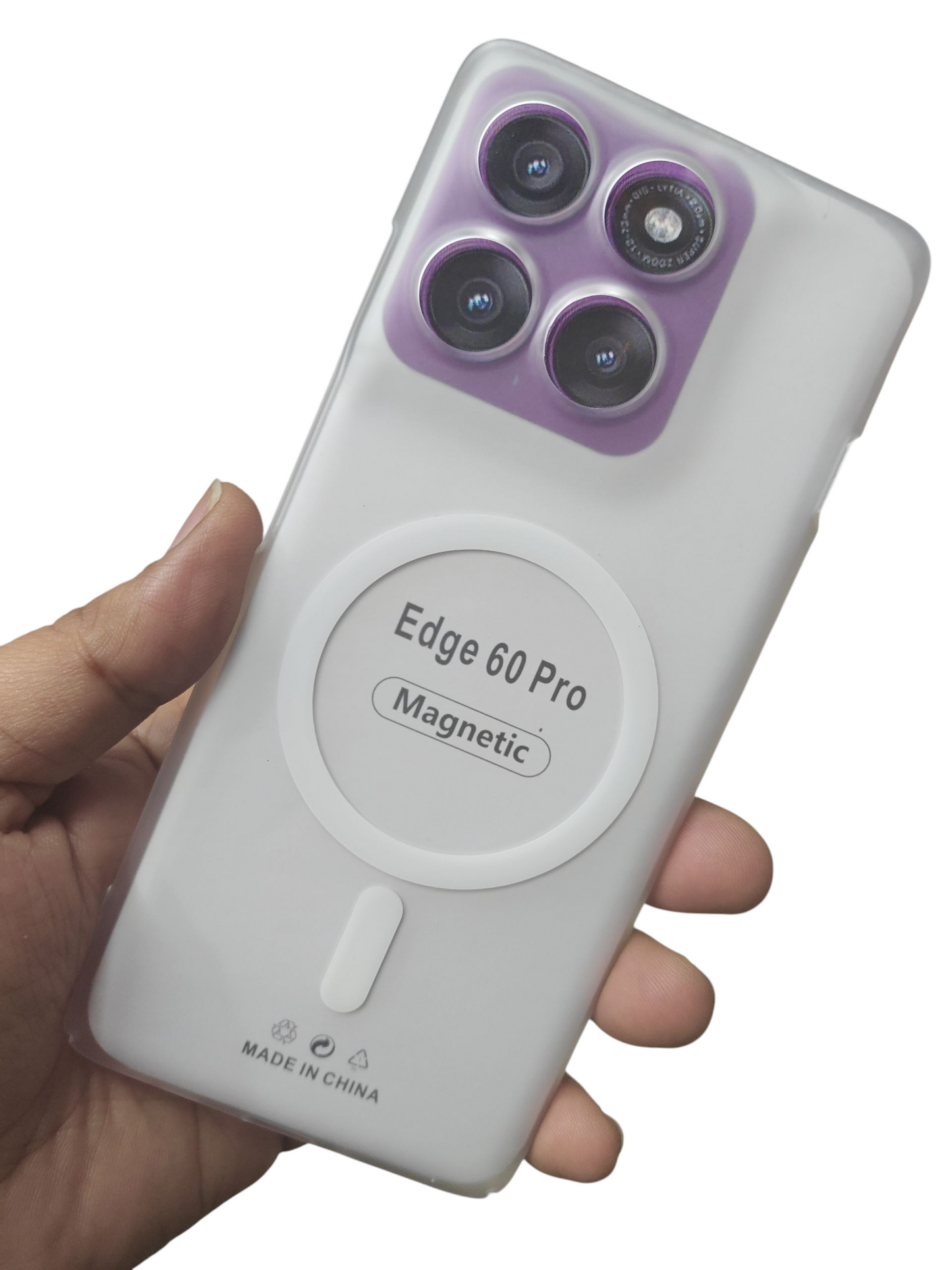 Motorola Moto Edge 60 Pro Premium Quality Magsafe Matte Hard Plastic Back Cover Case