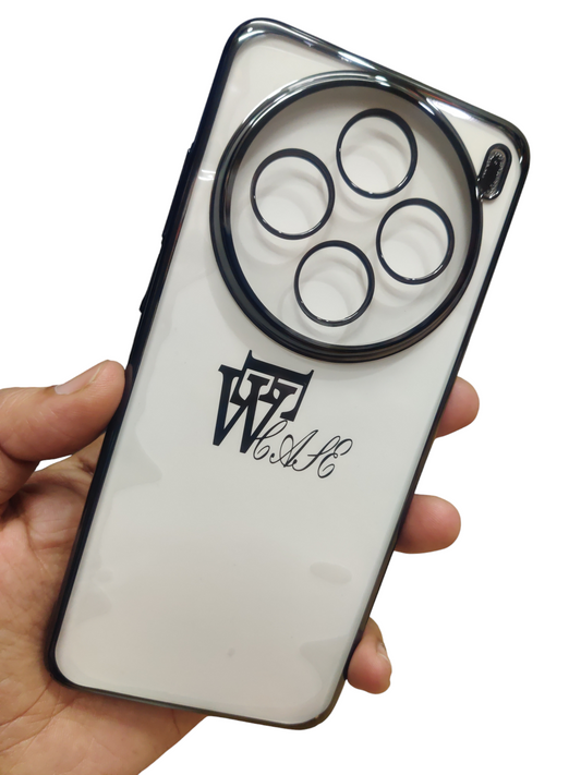 Vivo X200 5G Premium Quality Hard Plastic Transparent Side Chrome Back Cover Case