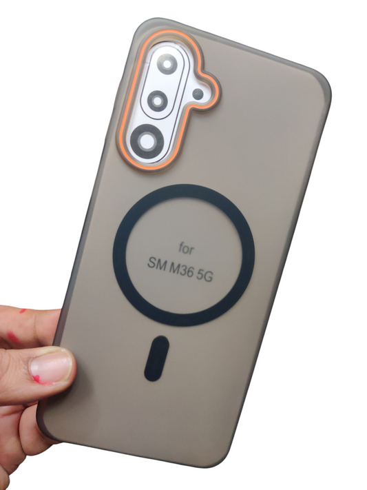 Samsung Galaxy M36 / F36 5G Royal Star Premium Quality Magsafe Matte Hard Plastic Back Cover Case