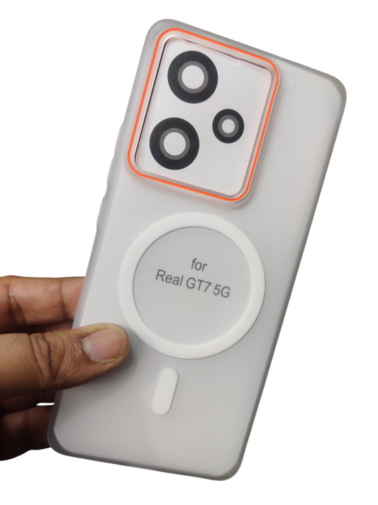 Realme GT 7T / GT 7 5G Royal Star Premium Quality Magsafe Matte Hard Plastic Back Cover Case