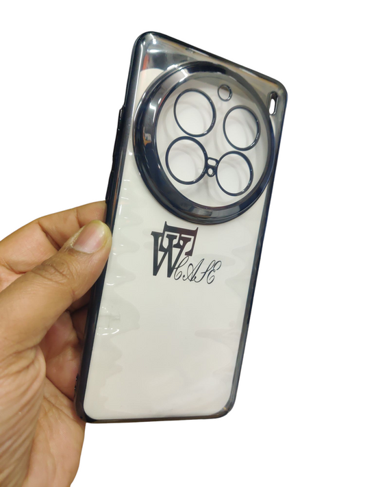 Vivo X200 Pro 5G Premium Quality Hard Plastic Transparent Side Chrome Back Cover Case