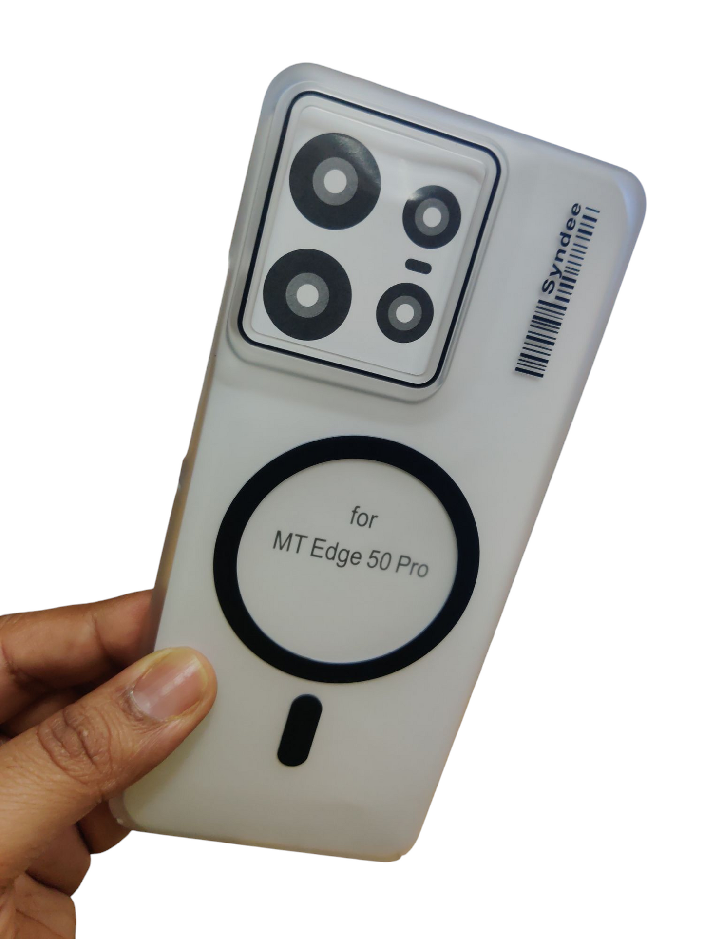 Motorola Moto Edge 50 Pro Syndee Premium Quality Magsafe Matte Hard Plastic Back Cover Case - Royal Star