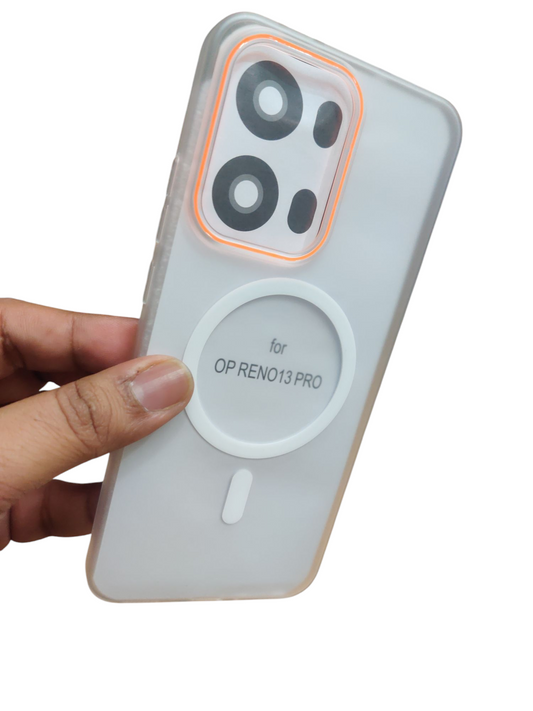 Oppo Reno 13 Pro 5g Royal Star Premium Quality Magsafe Matte Hard Plastic Back Cover Case