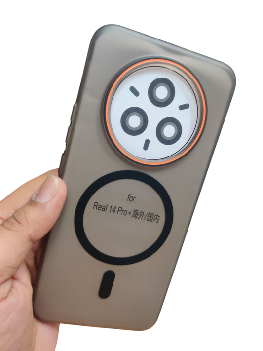 Realme 14 Pro Plus / Realme P3 Pro 5G Royal Star Premium Quality Magsafe Matte Hard Plastic Back Cover Case