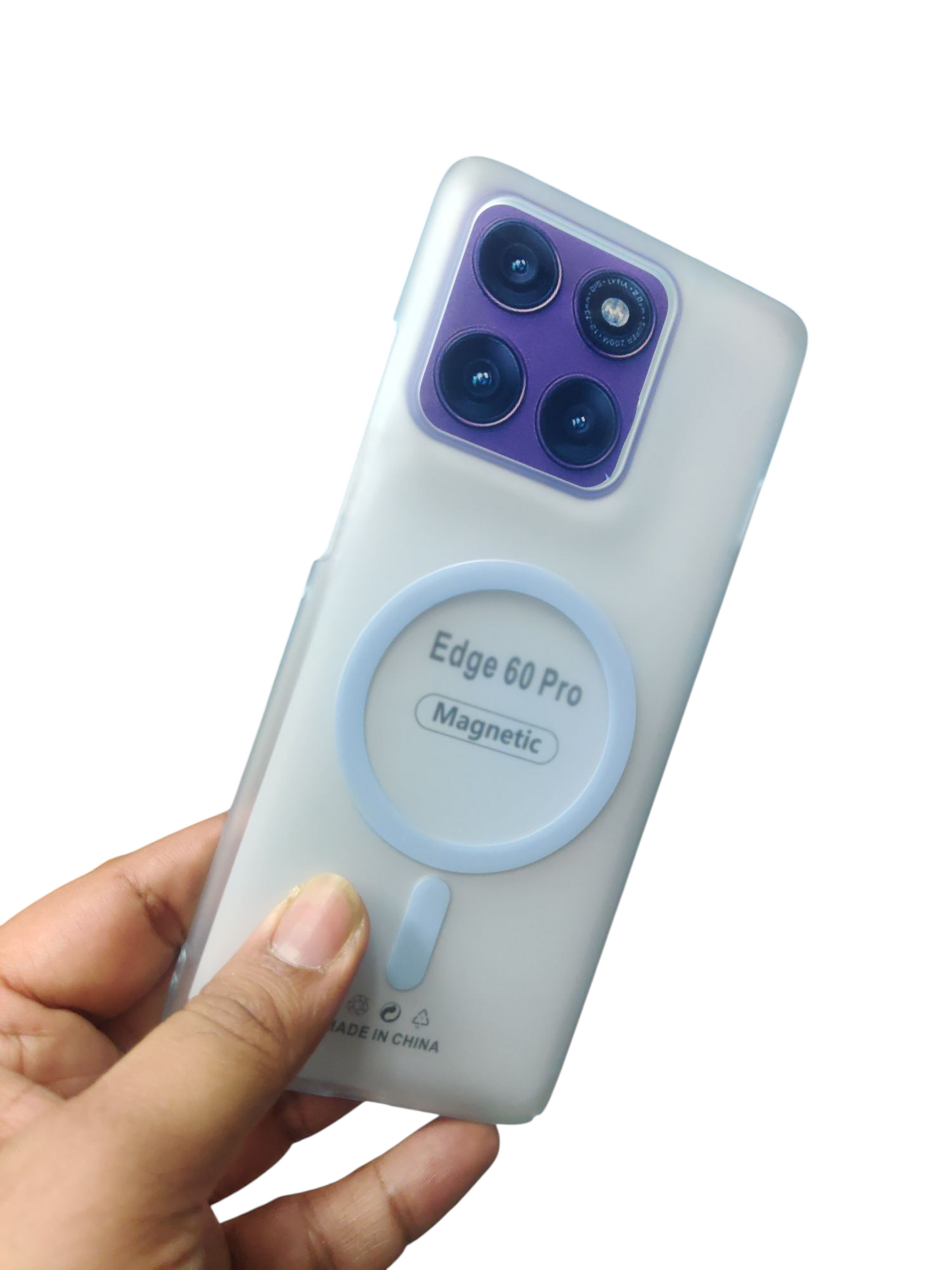 Motorola Moto Edge 60 Pro Premium Quality Magsafe Matte Hard Plastic Back Cover Case