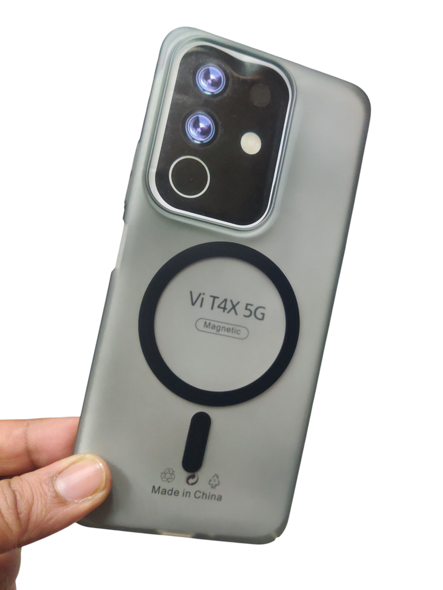 Vivo T4x / Vivo Y31 Pro / iQOO Z10x (5G) Premium Quality Magsafe Matte Hard Plastic Back Cover Case - Royal Star