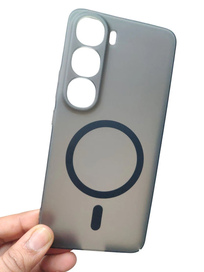 Vivo Y300 5G Premium Quality Magsafe Matte Hard Plastic Back Cover Case - Royal Star