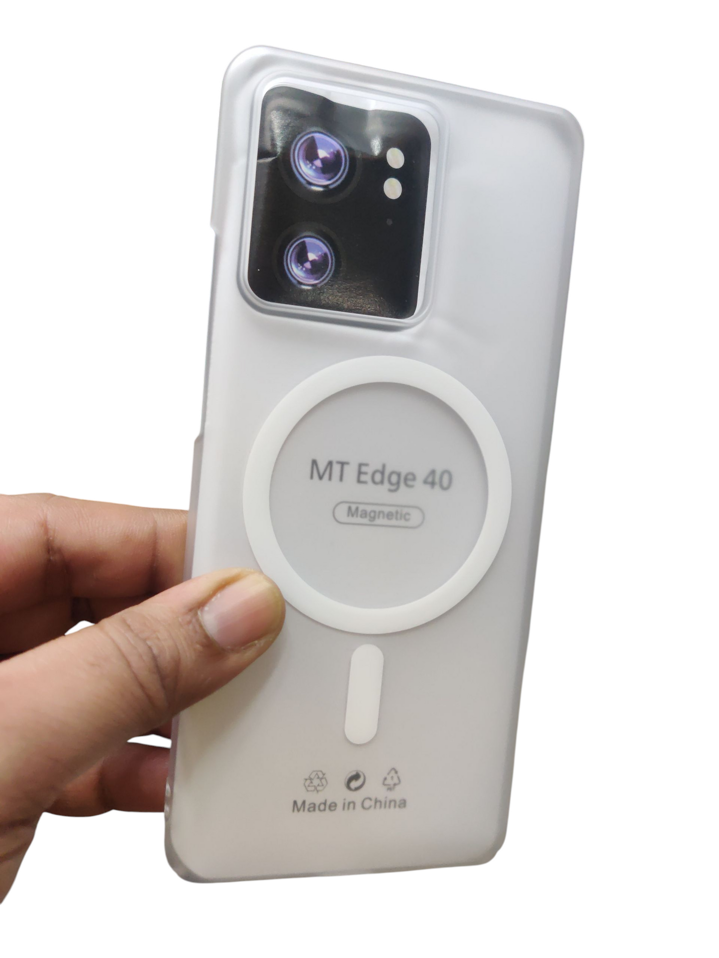 Motorola Moto Edge 40 Premium Quality Magsafe Matte Hard Plastic Back Cover Case