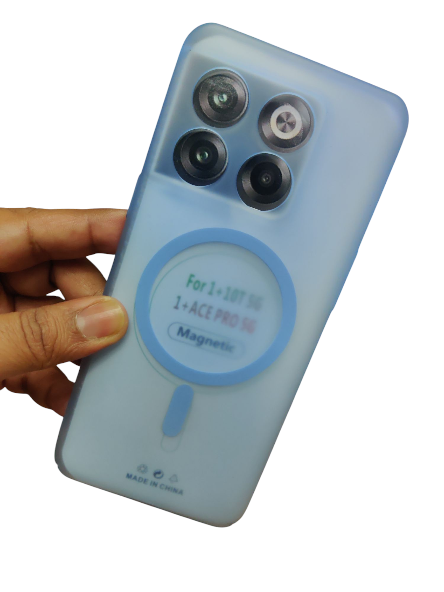 OnePlus 10T 5G Premium Quality Magsafe Matte Hard Plastic Back Cover Case - Royal Star