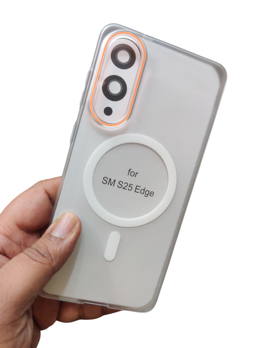 Samsung Galaxy S25 Edge Royal Star Premium Quality Magsafe Matte Hard Plastic Back Cover Case