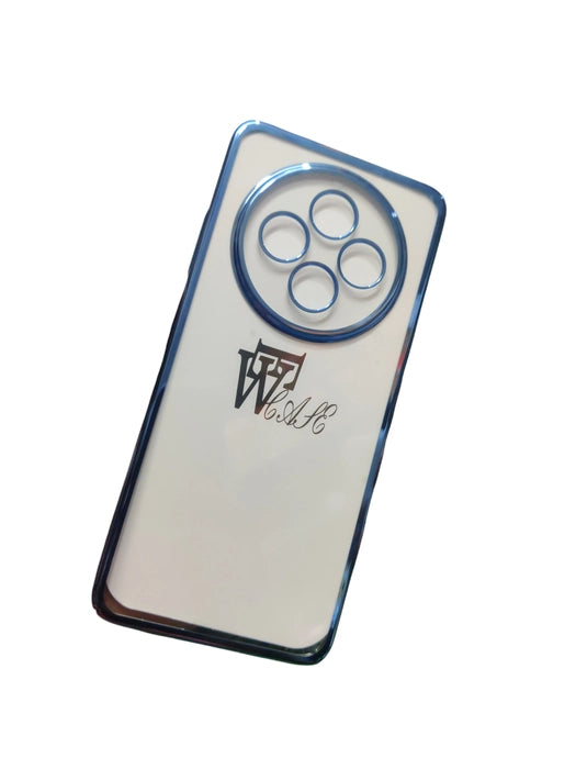 Oppo F27 5G Premium Quality Hard Plastic Transparent Side Chrome Back Cover Case - Royal Star