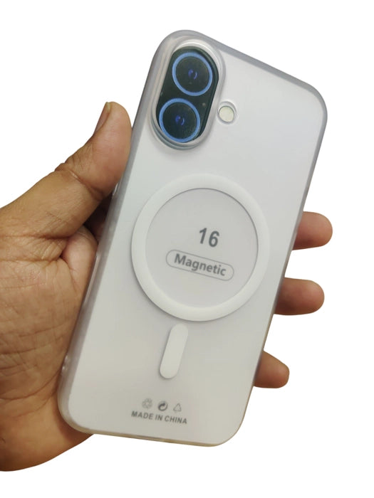 Apple iPhone 16 Premium Quality Magsafe Matte Hard Plastic Back Cover Case