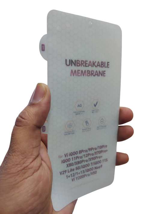 Vivo V50 / OnePlus 12 / OnePlus 13 Matte Finish Front Membrane Screen Scratch Protector Guard