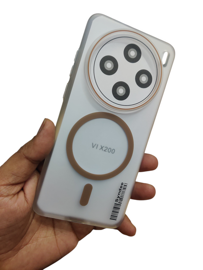 Vivo X200 5G Syndee Premium Quality Magsafe Matte Hard Plastic Back Cover Case