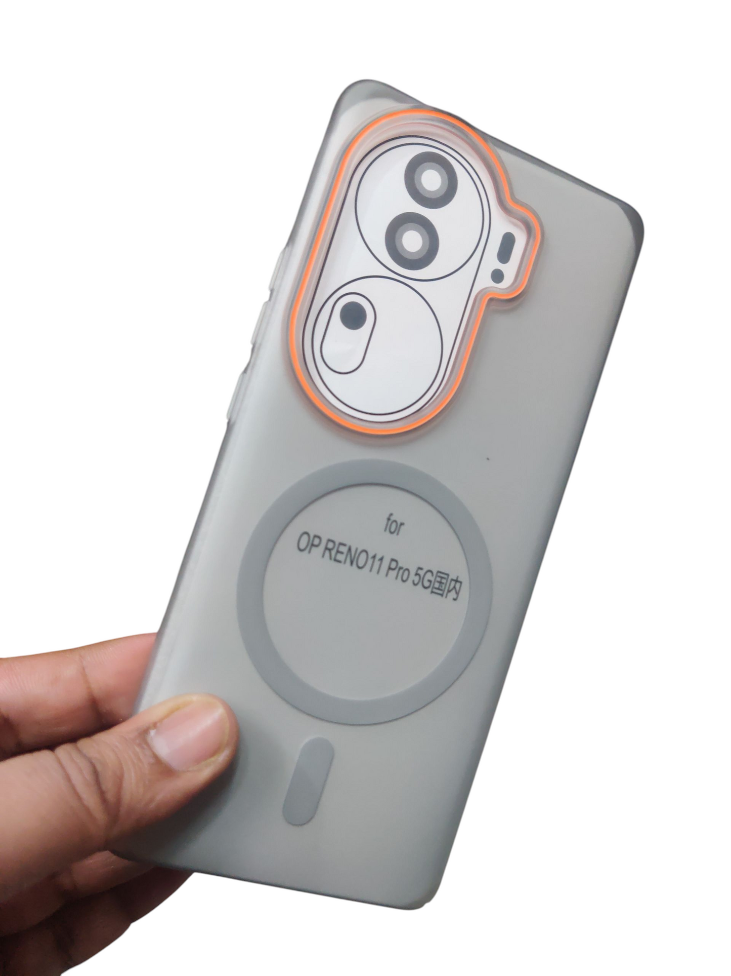 Oppo Reno 11 Pro 5G Royal Star Premium Quality Magsafe Matte Hard Plastic Back Cover Case - Royal Star