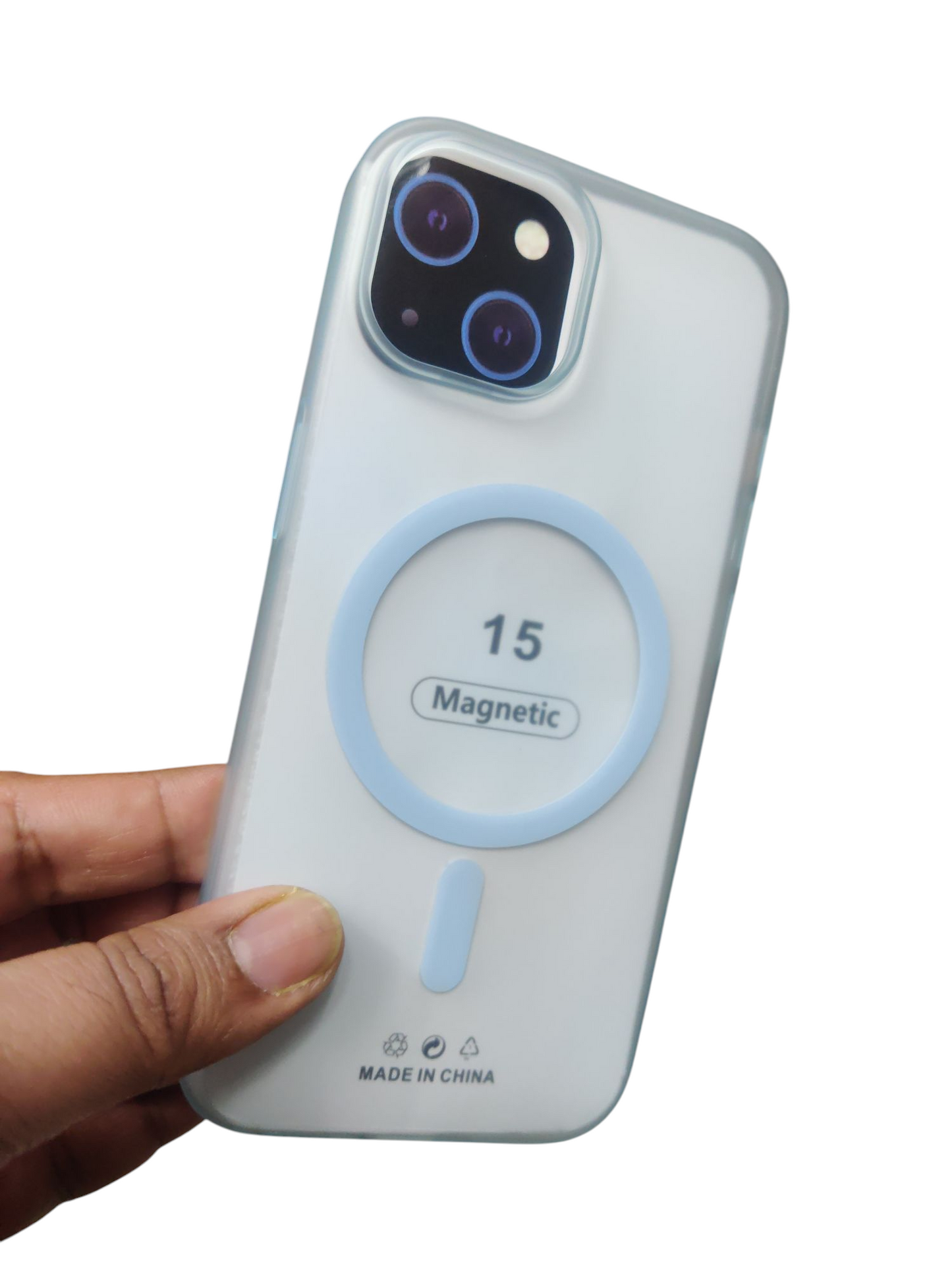 Apple iPhone 15 Premium Quality Magsafe Matte Hard Plastic Back Cover Case - Royal Star