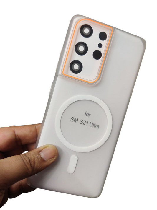 Samsung Galaxy S21 Ultra Royal Star Premium Quality Magsafe Matte Hard Plastic Back Cover Case