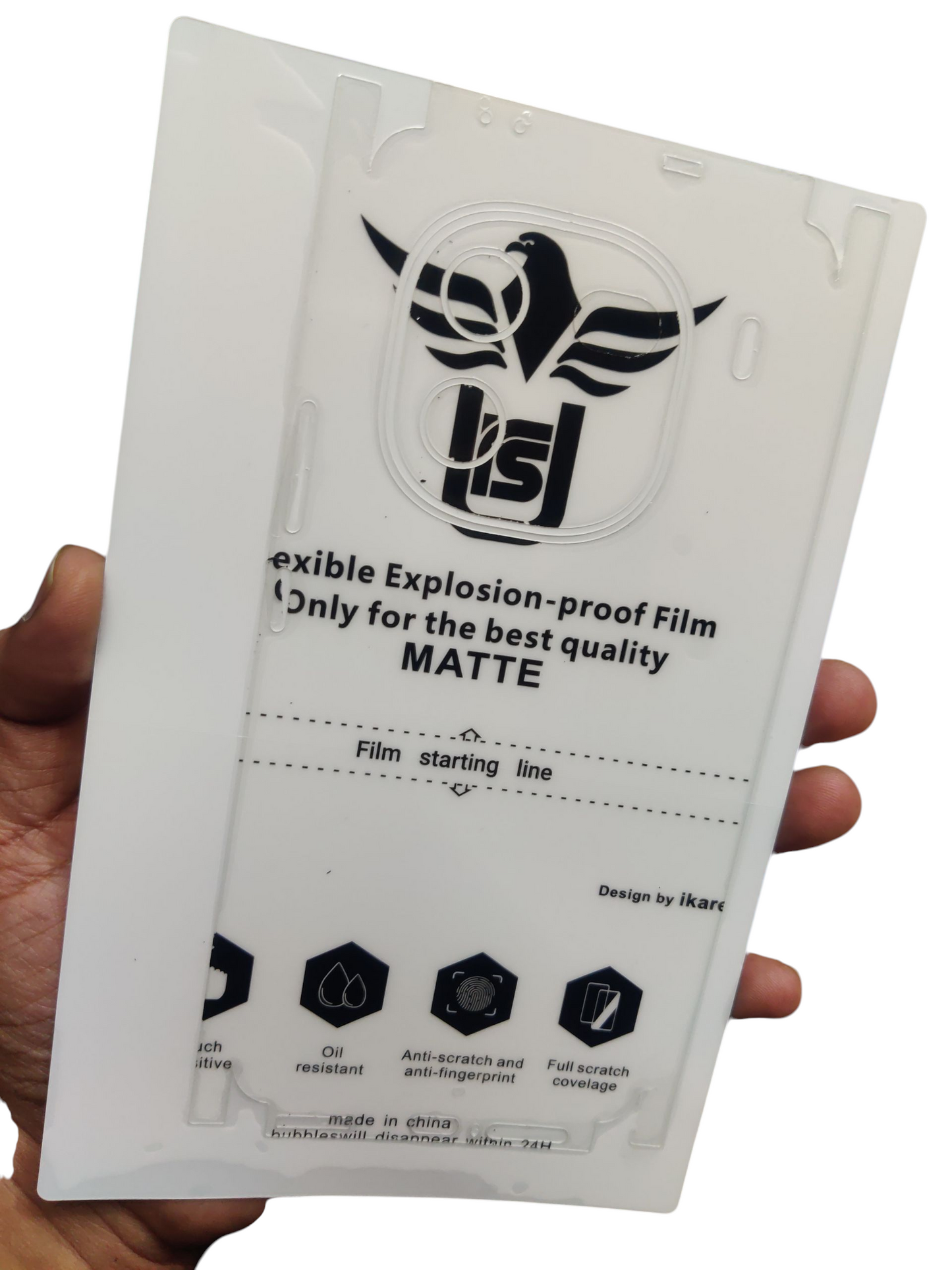 iQOO 12 Matte & Glossy Finish Back Lamination Membrane Protector Protection Guard