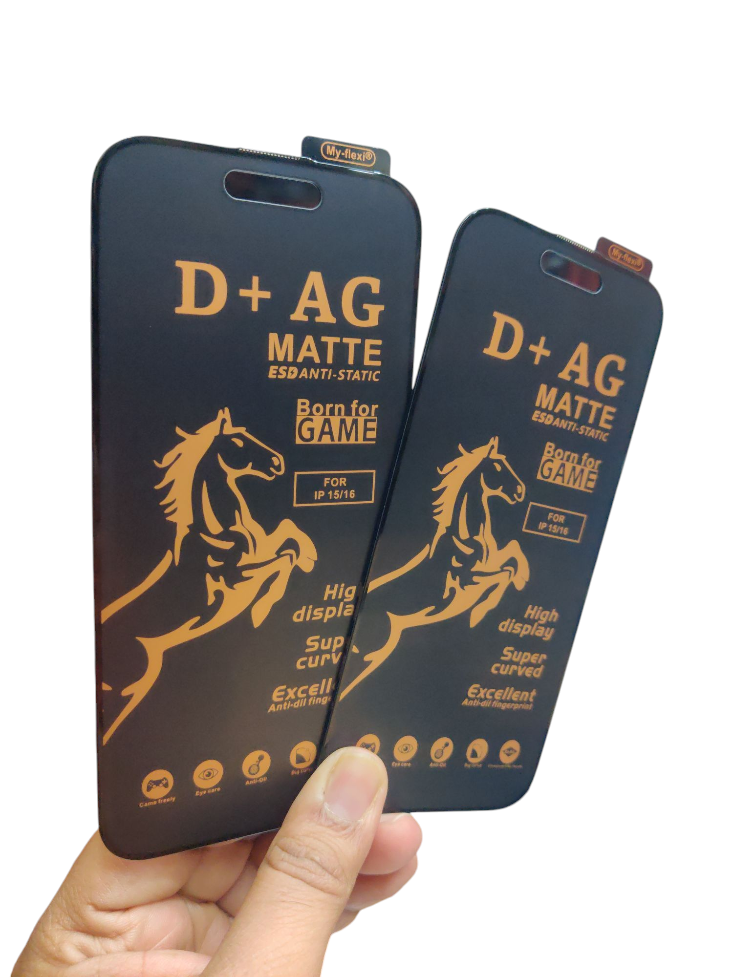 Apple iPhone 15 / iPhone 16 Matte Finish Tempered Glass Screen Protector Guard ( Pack of 2Pcs Tempered Glass ) - Royal Star