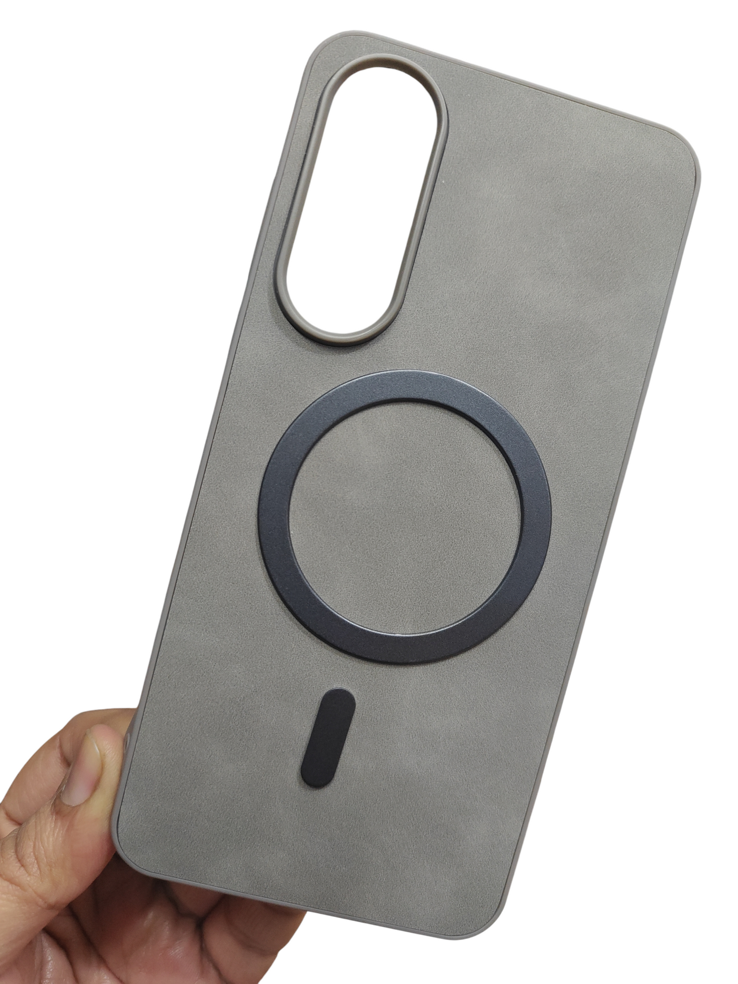 OnePlus Nord 5 / Nord5 5G Magsafe Premium Quality Leather ( Side Soft, Back Hard ) Back Cover Case - Royal Star