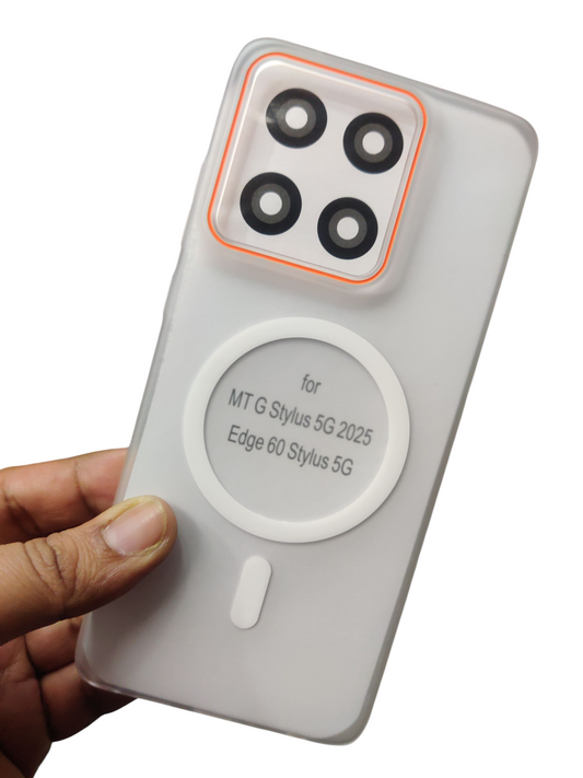 Motorola Moto Edge 60 Stylus Royal Star Premium Quality Magsafe Matte Hard Plastic Back Cover Case