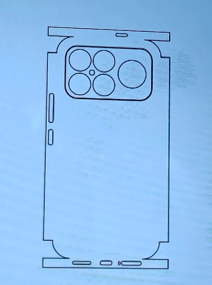 Xiaomi Poco F8 Ultra 5G Matte & Glossy Finish Back Lamination Membrane Protector Protection Guard - Royal Star