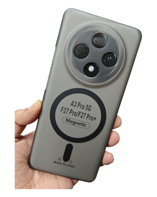 Oppo F27 Pro / Oppo F27 Pro Plus 5G Premium Quality Magsafe Matte Hard Plastic Back Cover Case