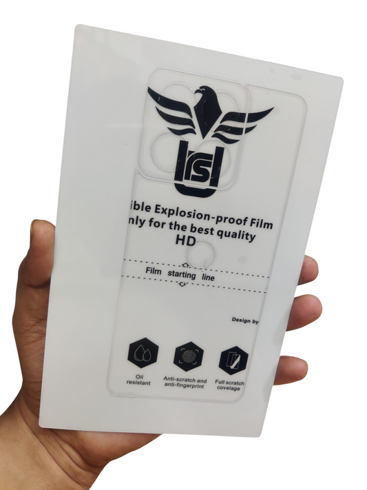 Motorola Moto Edge 60 Pro 5G Matte & Glossy Finish Back Lamination Membrane Protector Protection Guard