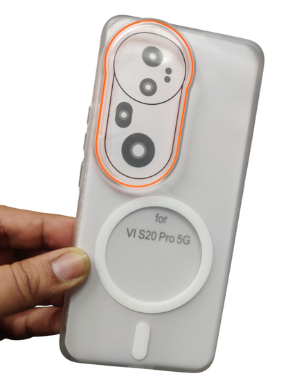 Vivo T4 Ultra Royal Star Premium Quality Magsafe Matte Hard Plastic Back Cover Case - Royal Star