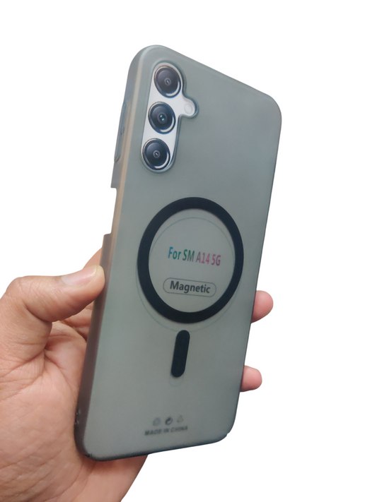 Samsung Galaxy A14 5G Premium Quality Magsafe Matte Hard Plastic Back Cover Case