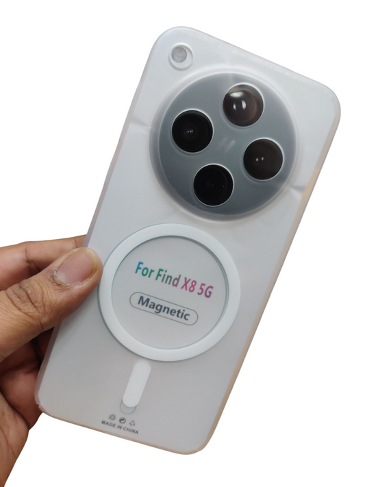 Oppo Find X8 5G Premium Quality Magsafe Matte Hard Plastic Back Cover Case