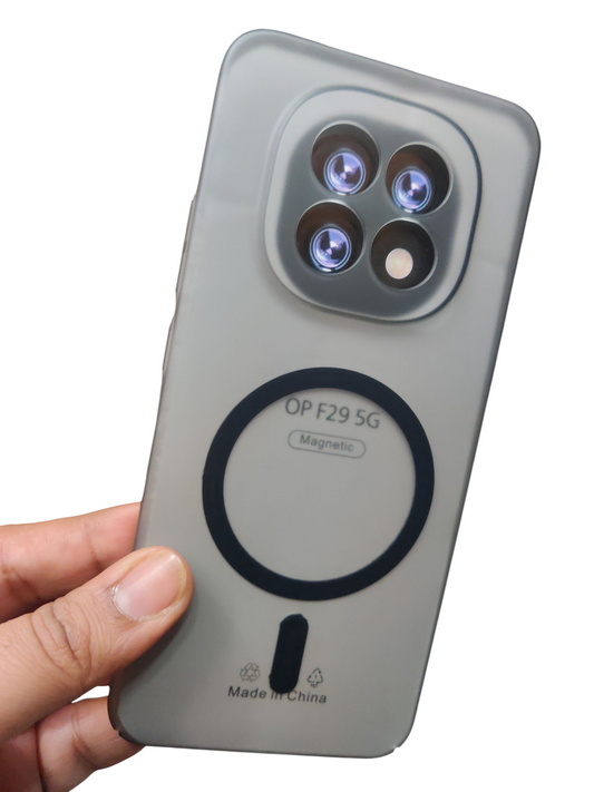 Oppo F29 5G Premium Quality Magsafe Matte Hard Plastic Back Cover Case