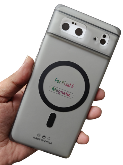 Google Pixel 6 5G Premium Quality Magsafe Matte Hard Plastic Back Cover Case