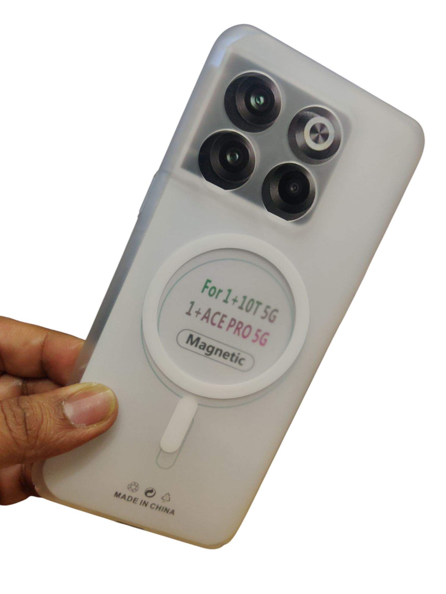 OnePlus 10T 5G Premium Quality Magsafe Matte Hard Plastic Back Cover Case - Royal Star