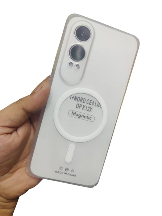 OnePlus Nord Ce4 Lite 5G Premium Quality Magsafe Matte Hard Plastic Back Cover Case