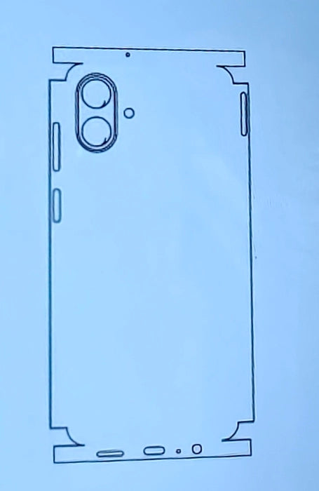 Samsung Galaxy M07 / F07 Matte & Glossy Finish Back Lamination Membrane Protector Protection Guard - Royal Star