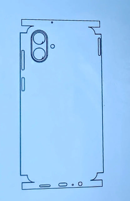 Samsung Galaxy M07 / F07 Matte & Glossy Finish Back Lamination Membrane Protector Protection Guard - Royal Star