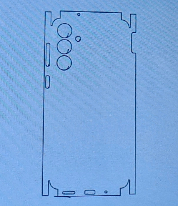 Samsung Galaxy M55s 5G Matte & Glossy Finish Back Lamination Membrane Protector Protection Guard - Royal Star