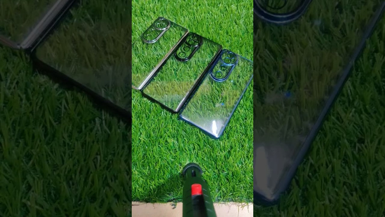 Vivo V40 / V40 Pro / T3 Ultra Premium Quality Hard Plastic Transparent Side Chrome Back Cover Case - Royal Star